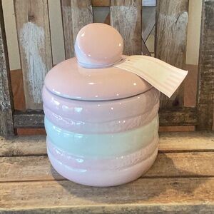 Pink Macaroon Canister/Cookie Jar
